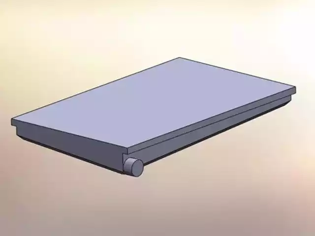 camper side dump holding tank with rails